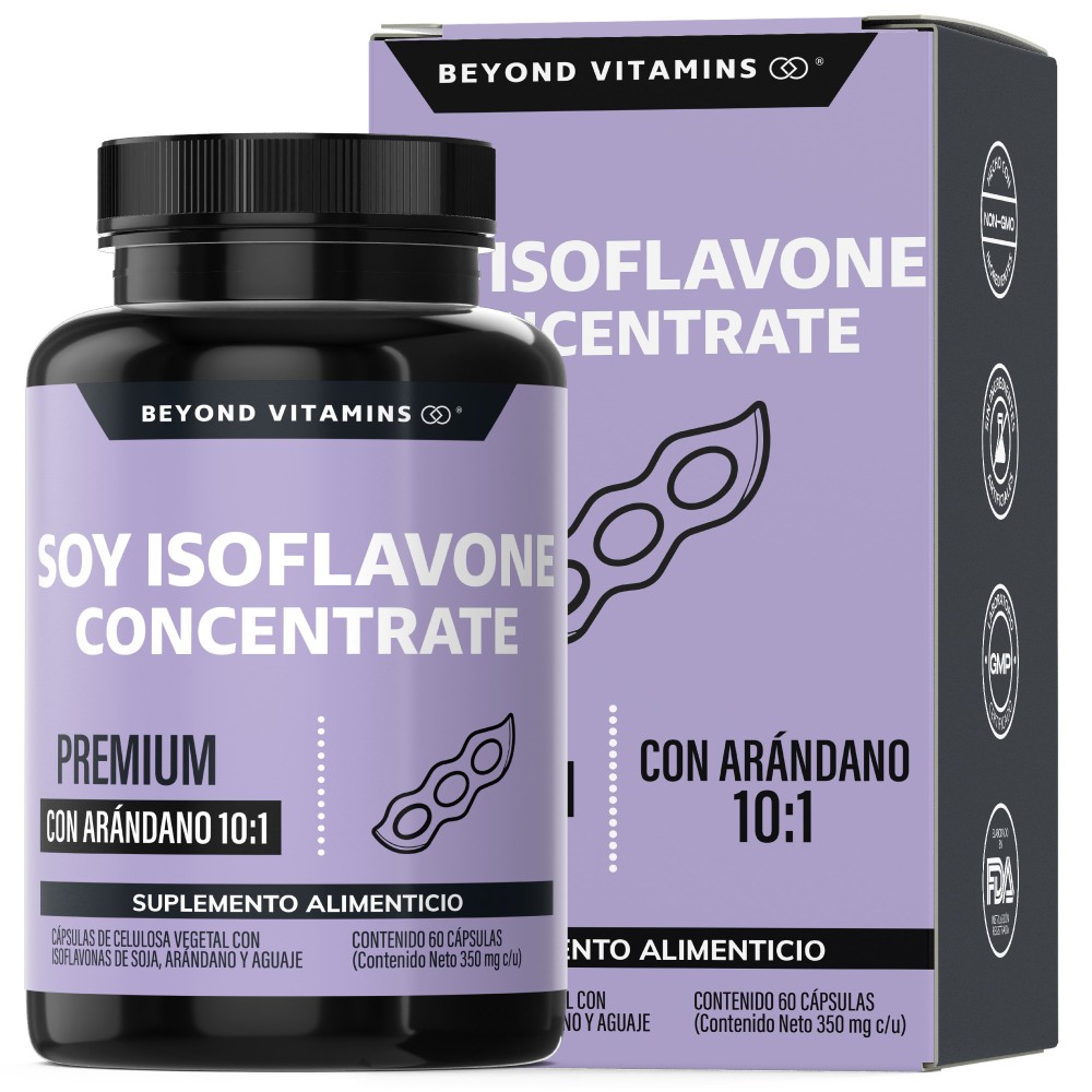 Foto 2 pulgar | Suplemento Alimenticio Beyond Vitamins Soy Isoflavone Concentrate Isoflavonas  Arándano Aguaje 60 Cápsulas