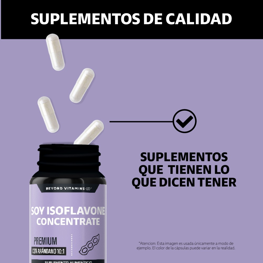 Foto 4 | Suplemento Alimenticio Beyond Vitamins Soy Isoflavone Concentrate Isoflavonas  Arándano Aguaje 60 Cápsulas