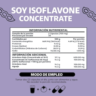 Foto 6 | Suplemento Alimenticio Beyond Vitamins Soy Isoflavone Concentrate Isoflavonas Arándano Aguaje 60 Cápsulas