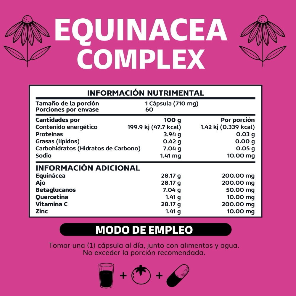 Foto 7 pulgar | Suplemento Alimenticio Beyond Vitamins Equinácea Complex  Ajo, Vitamina C, Betaglucanos, Quercetina Y Aguaje 60 Cápsul