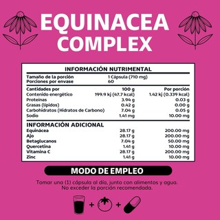 Foto 6 | Suplemento Alimenticio Beyond Vitamins Equinácea Complex Ajo, Vitamina C, Betaglucanos, Quercetina Y Aguaje 60 Cápsul
