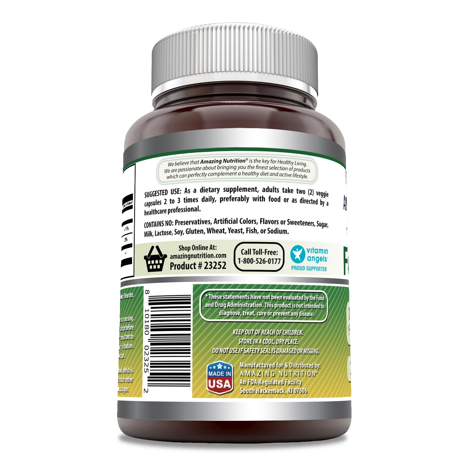 Foto 4 pulgar | Suplemento Amazing Formulas Con Semillas De Alholva, 610 Mg, 360 Cápsulas - Venta Internacional.