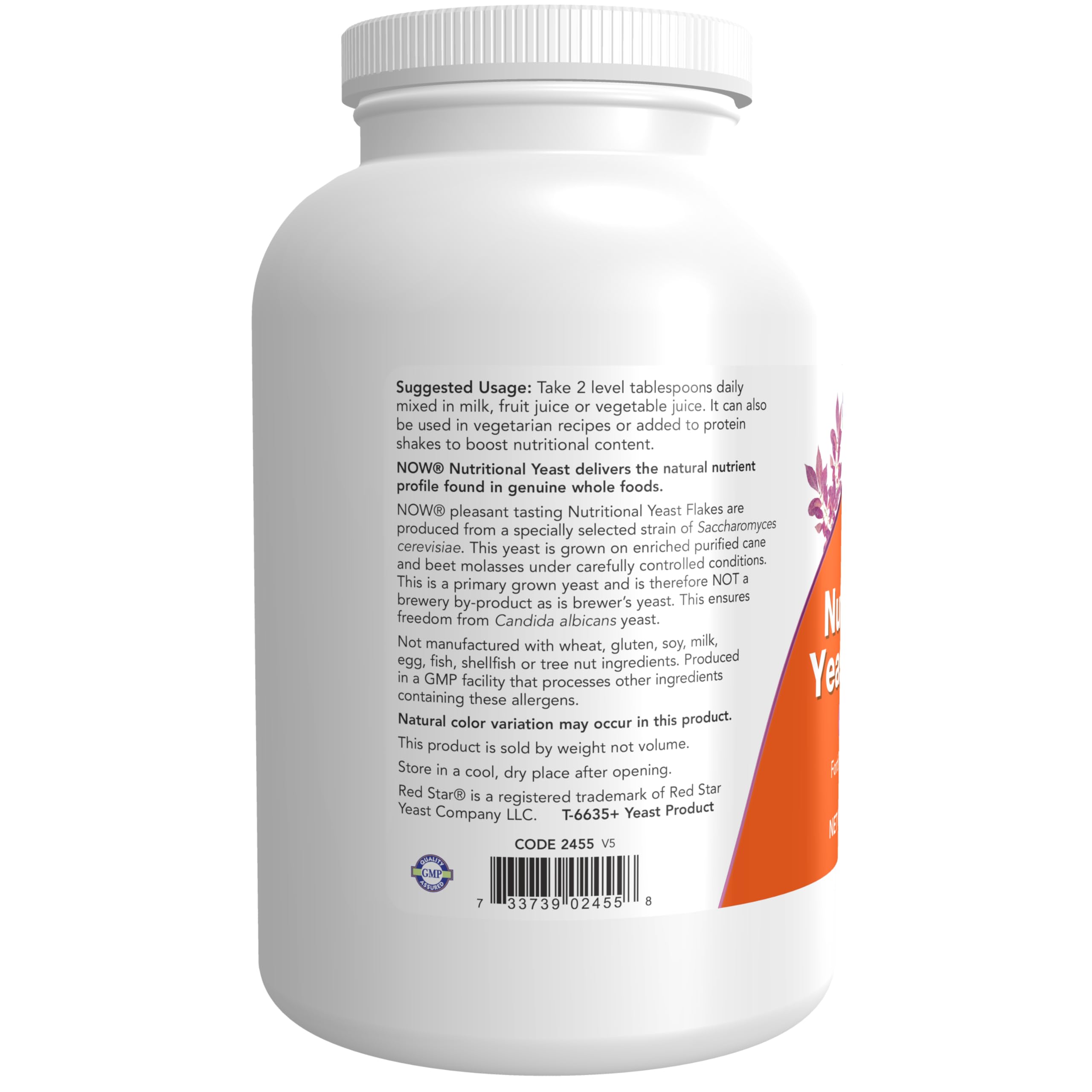 Foto 4 pulgar | Hojuelas De Levadura Nutricional Supplements Now Foods, 280 Ml - Venta Internacional.
