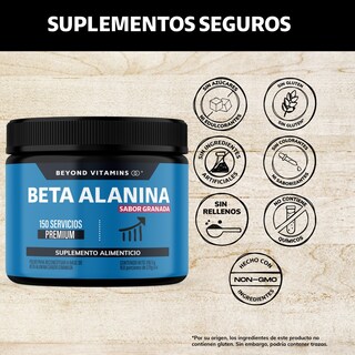 Foto 2 | Suplemento Alimenticio Beyond Vitamins Beta Alanina Sabor Granada 150 Servicios Premium - 316.5g