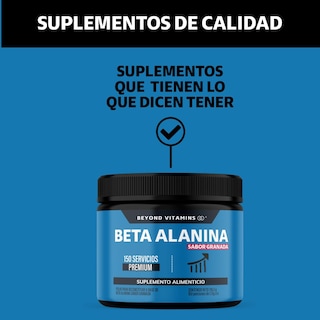 Foto 4 | Suplemento Alimenticio Beyond Vitamins Beta Alanina Sabor Granada 150 Servicios Premium - 316.5g
