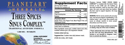 Foto 5 | Suplemento Planetary Herbals Three Spices Sinus Support - Venta Internacional.