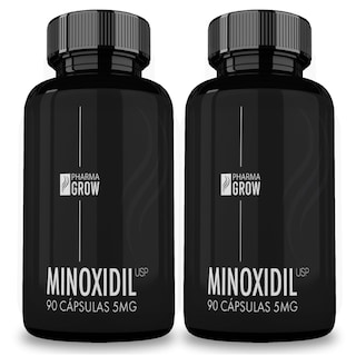 Foto 1 | Suplemento Pharma Grow Minoxidil 5mg Oral Anticaída y Crecimiento Capilar 90 Cápsulas para Hombre Kit 2 Pzs