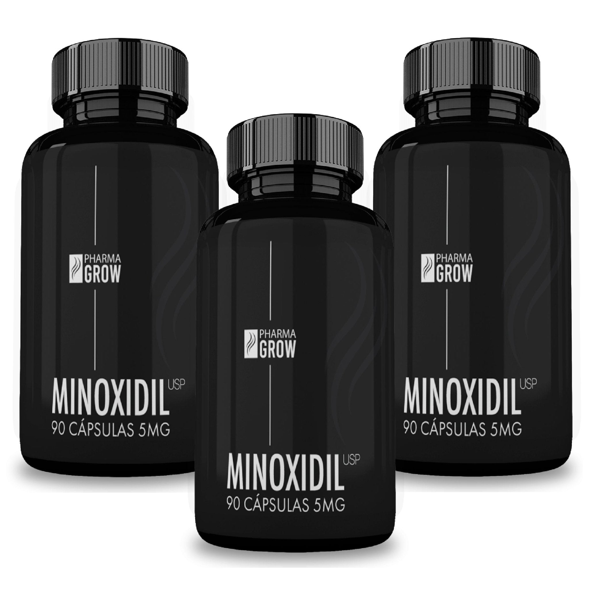 Foto 2 pulgar | Suplemento Pharma Grow Minoxidil 5mg Oral Anticaída y Crecimiento Capilar 90 Cápsulas para Hombre Kit 3 Pzs