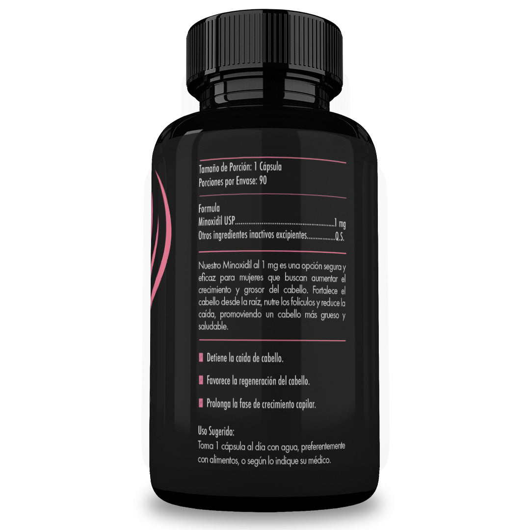 Foto 6 pulgar | Suplemento Pharma Grow Minoxidil 1 mg 90 Cápsulas Tratamiento Oral Anticaída Capilar Femenino Crecimiento y Fuerza
