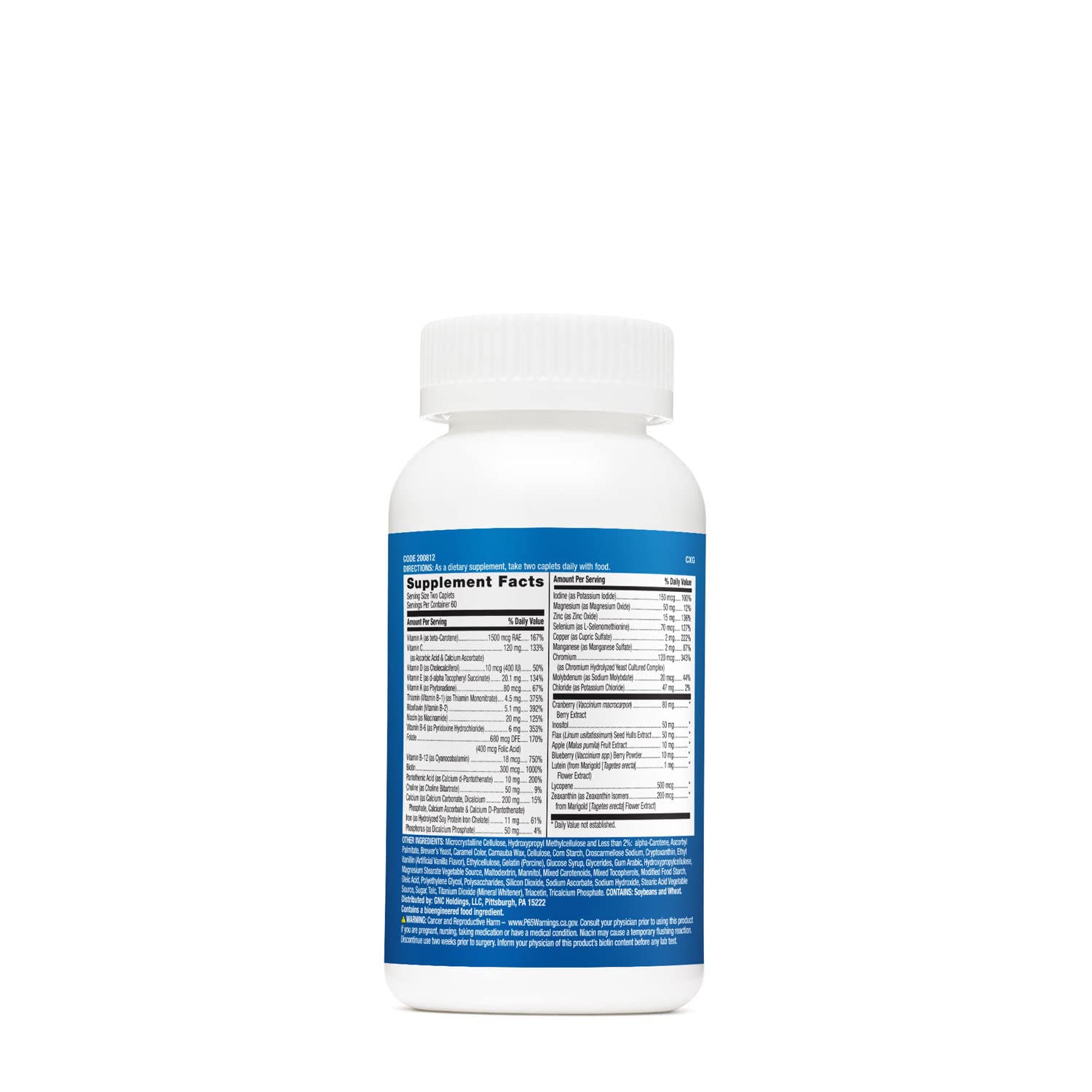 Foto 3 pulgar | Multivitamínico Gnc Milestones Teen Para Niños De 12 A 17 Años, 120 Cápsulas - Venta Internacional.