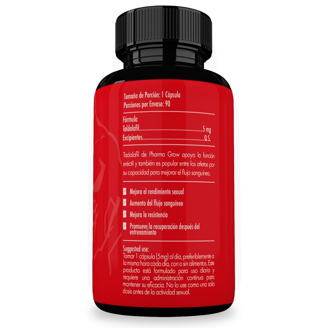 Foto 3 pulgar | Suplemento Pharma Grow Tadalafil 5mg 90 Cápsulas Circulación y Rendimiento Masculino Efecto Prolongado 36 Horas