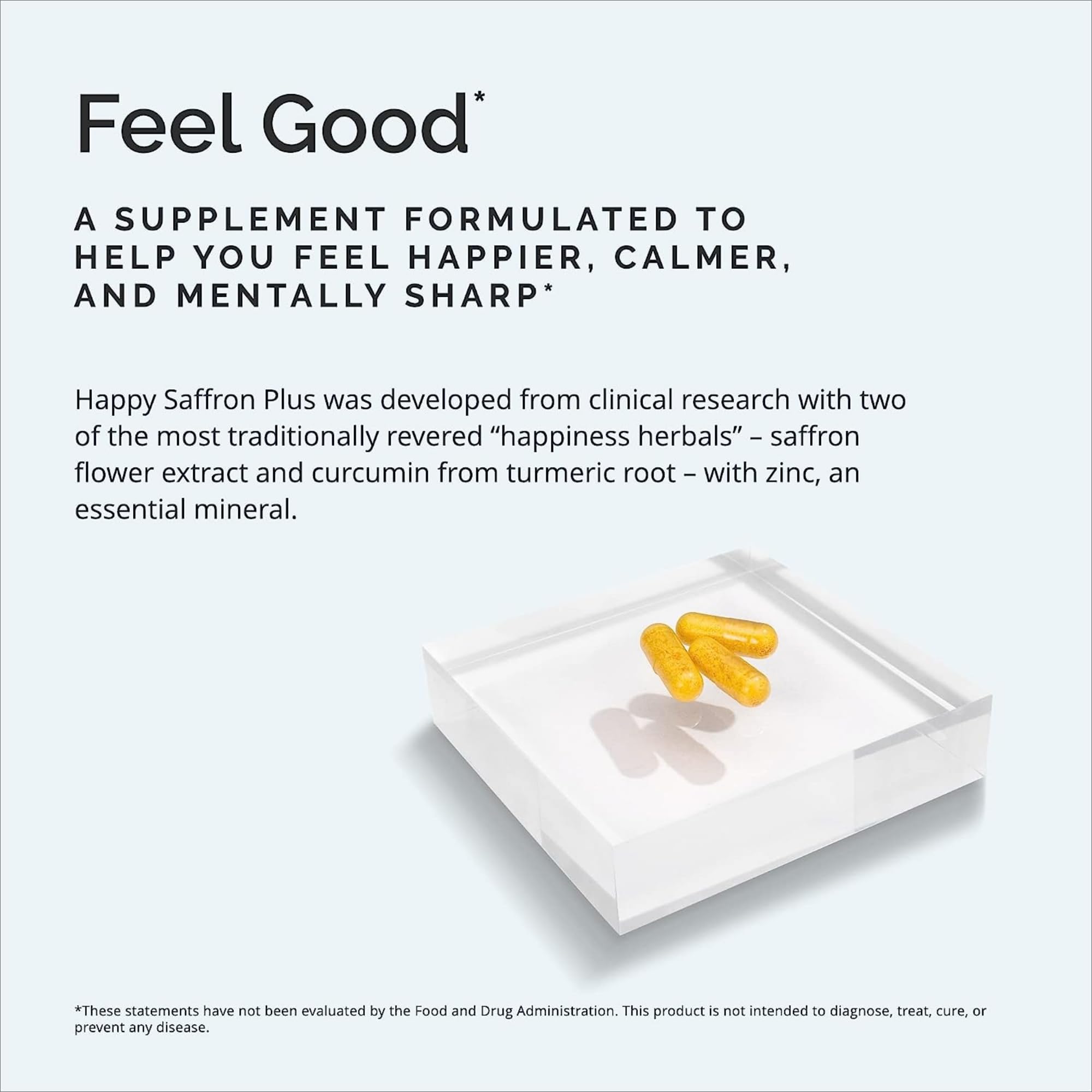 Foto 3 | Suplemento Brainmd Happy Saffron Plus 90 Cápsulas Veganas - Venta Internacional.