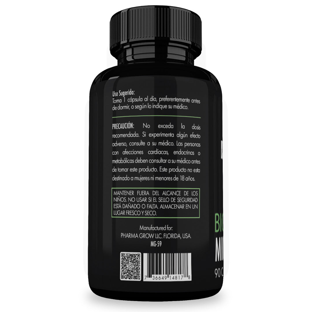 Foto 3 pulgar | Suplemento Pharma Grow Minoxidil 2.5% + Biotina 2.5% 90 Cápsulas Crecimiento Capilar y Anticaída Desde el Interior
