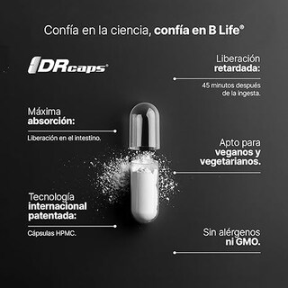 Foto 3 | 60 Billones De Probióticos Con 60 Cápsulas Y Una Concentración De 3 Cepas De Probióticos. 60 Billion Probiotics B Lif
