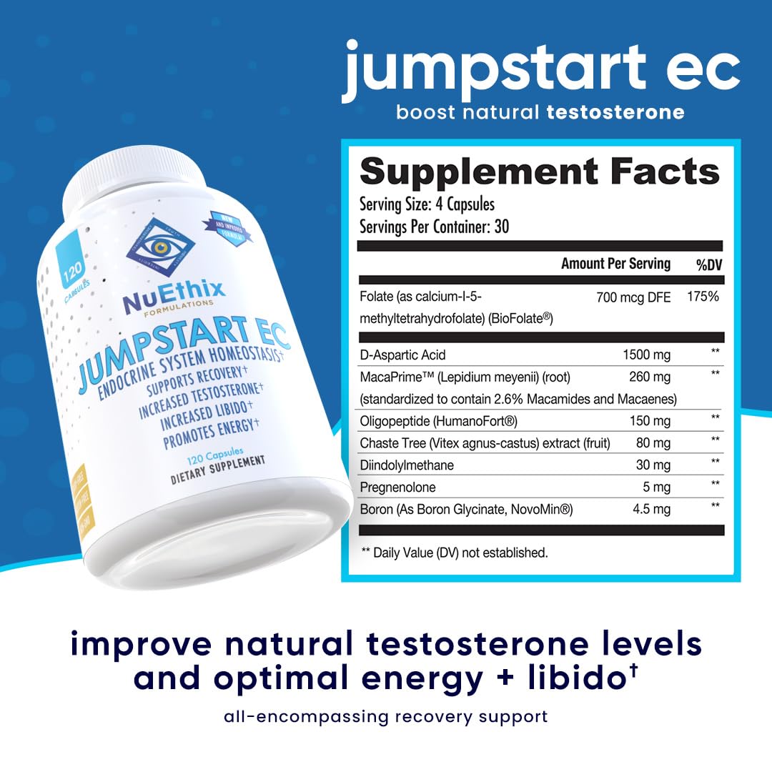 Foto 3 pulgar | Suplemento Dietético Nuethix Formulations Jumpstart Ec 120 Cápsulas - Venta Internacional.