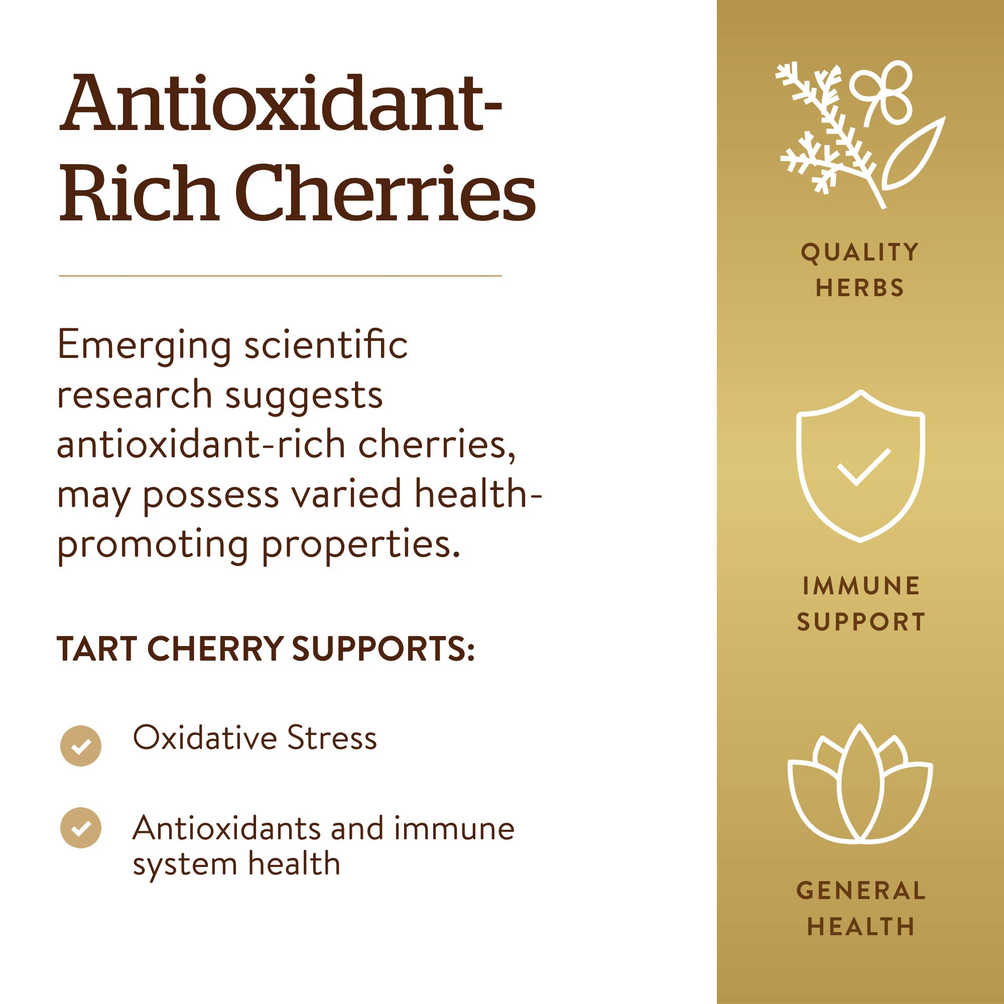 Foto 5 pulgar | Suplemento Solgar Tart Cherry 1000 Mg 90 Cápsulas Vegetales - Venta Internacional.