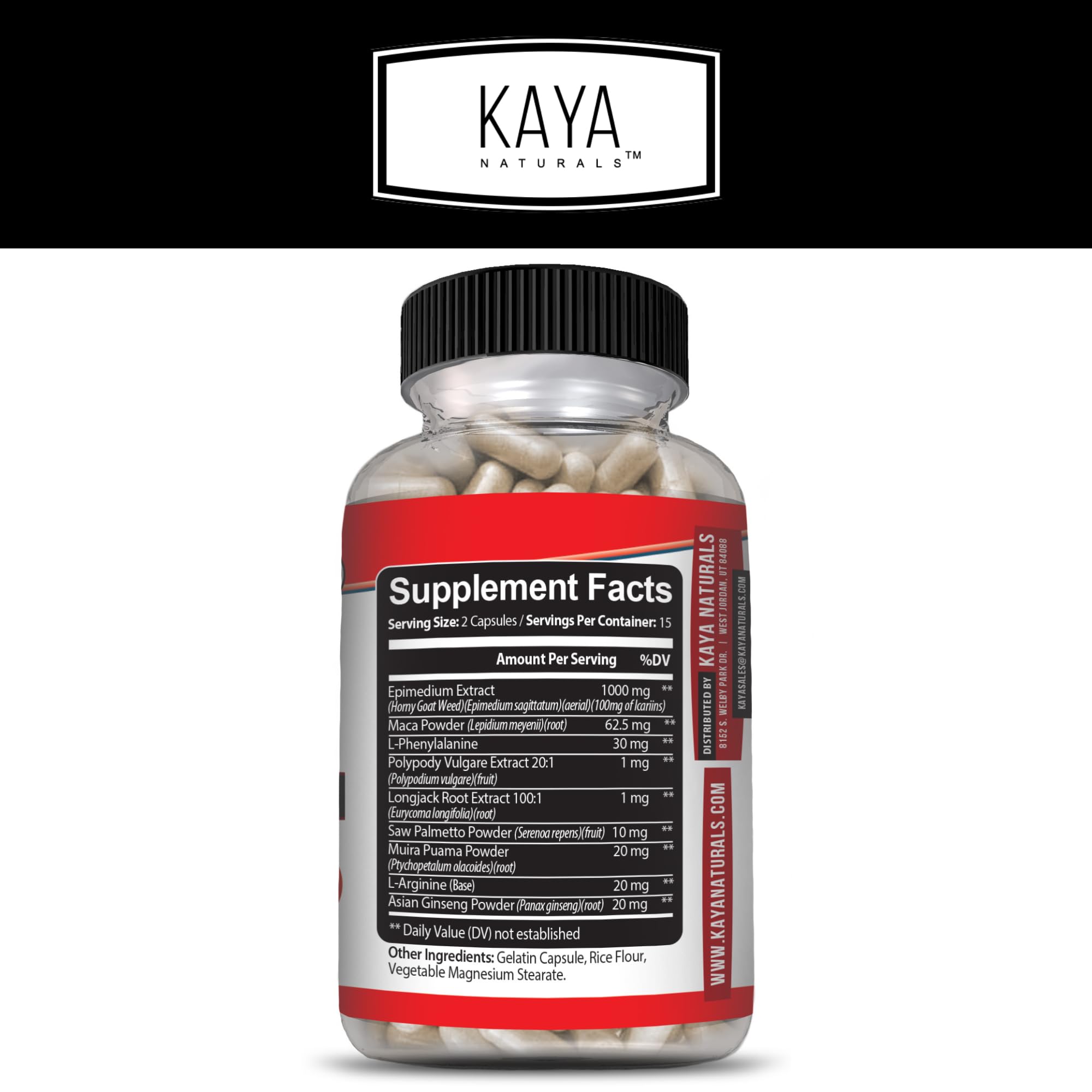 Foto 3 pulgar | Suplemento De Extracto De Hierba De Cabra En Celo De Kaya Naturals 1560 Mg - 60 - Venta Internacional.
