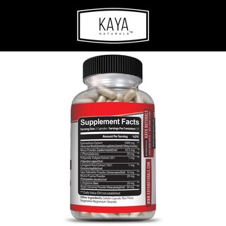 Foto 2 | Suplemento De Extracto De Hierba De Cabra En Celo De Kaya Naturals 1560 Mg - 60 - Venta Internacional.