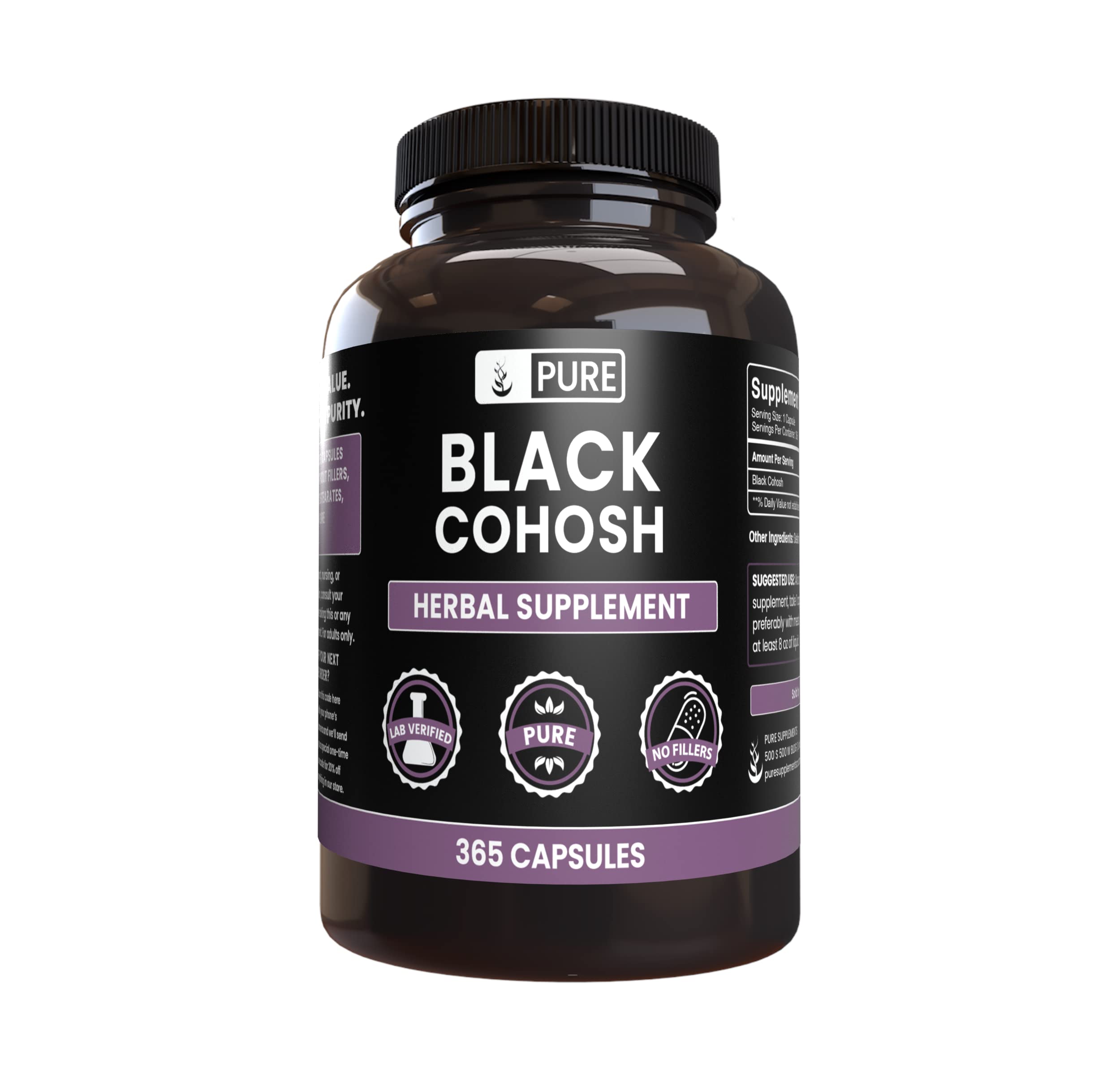 Foto 2 pulgar | Suplemento A Base De Hierbas Con Ingredientes Puros Y Originales, Cohosh Negro - Venta Internacional.