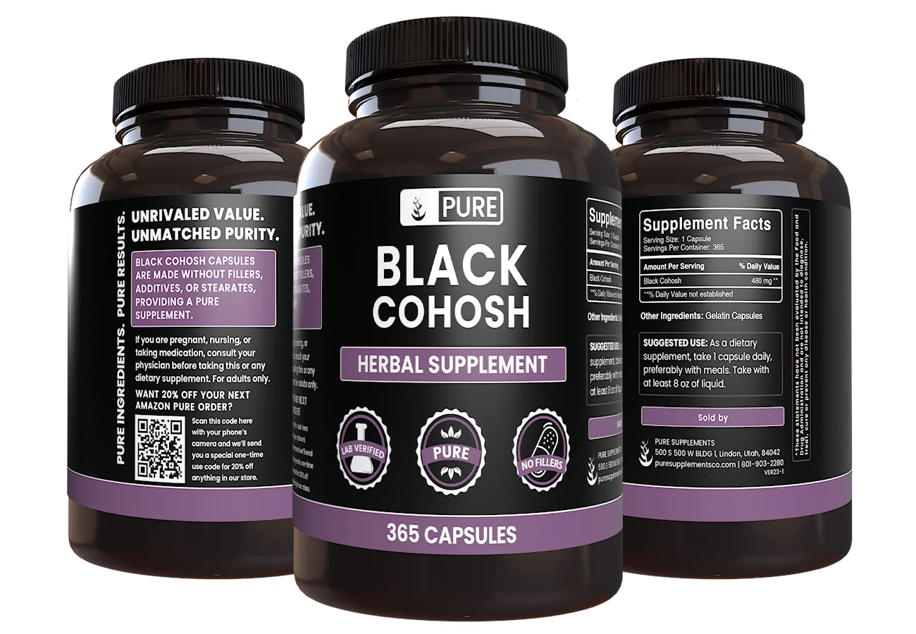 Foto 3 pulgar | Suplemento A Base De Hierbas Con Ingredientes Puros Y Originales, Cohosh Negro - Venta Internacional.
