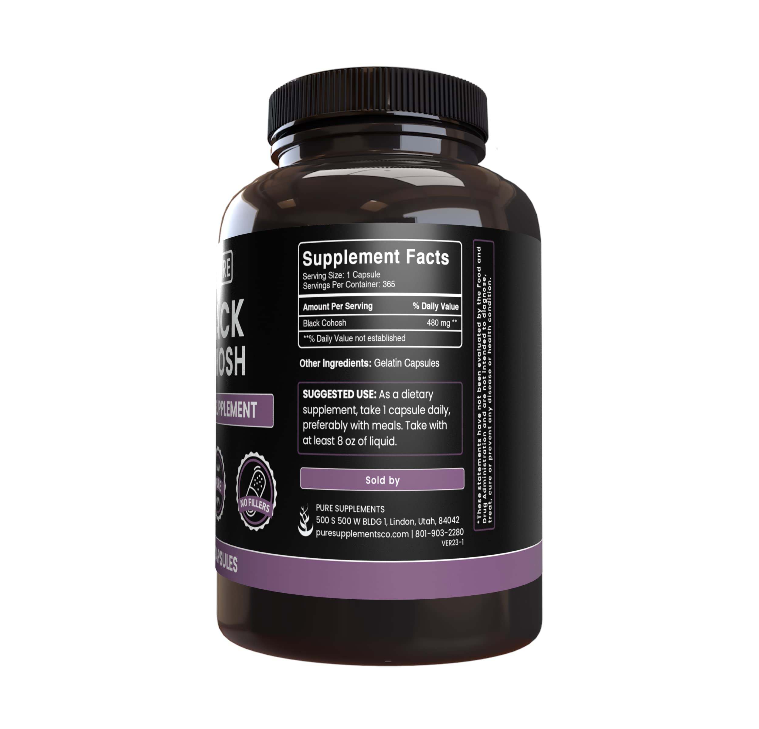 Foto 4 | Suplemento A Base De Hierbas Con Ingredientes Puros Y Originales, Cohosh Negro - Venta Internacional.