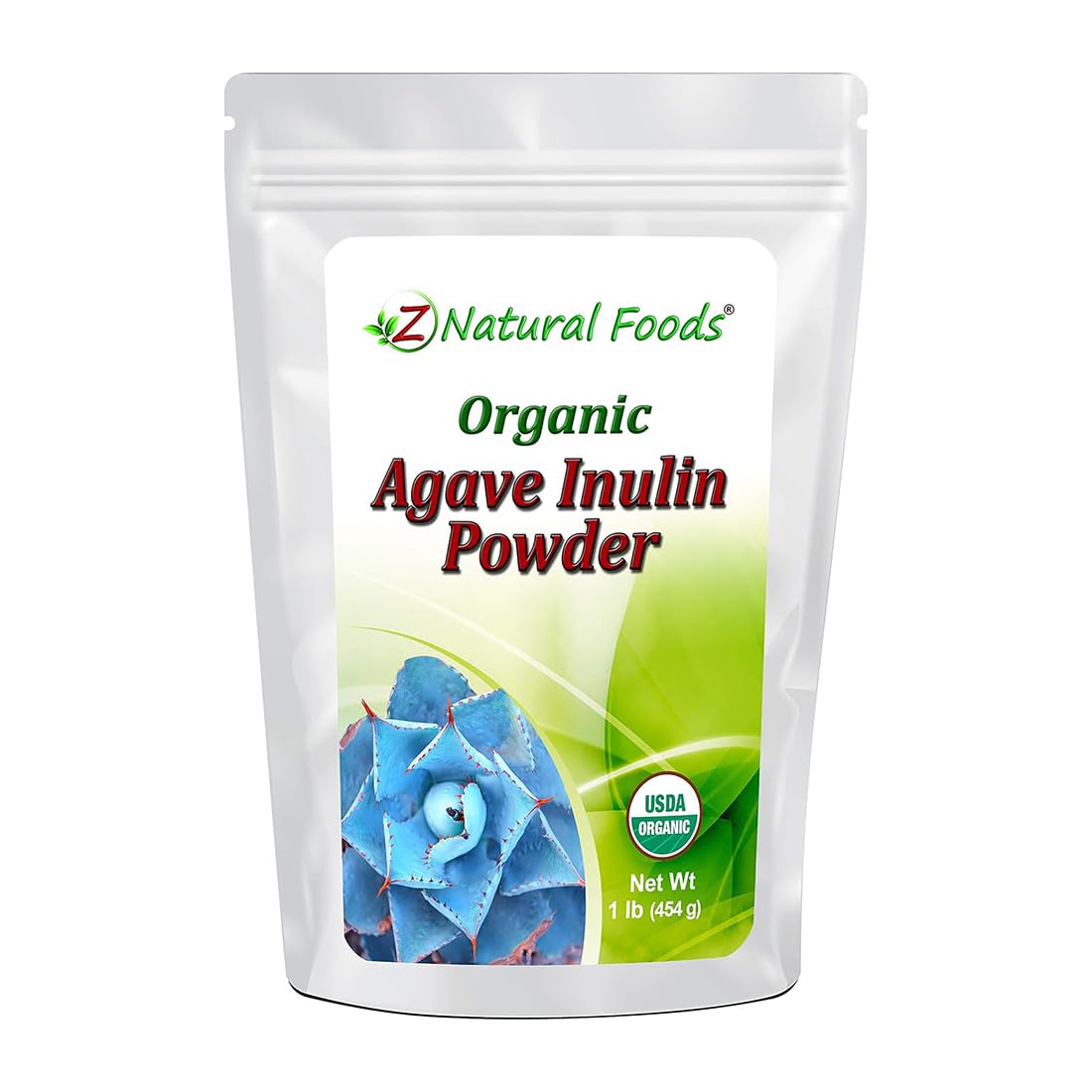 Foto 1 | Suplemento De Fibra Z Natural Foods, Inulina De Agave Orgánica, 454 G - Venta Internacional.