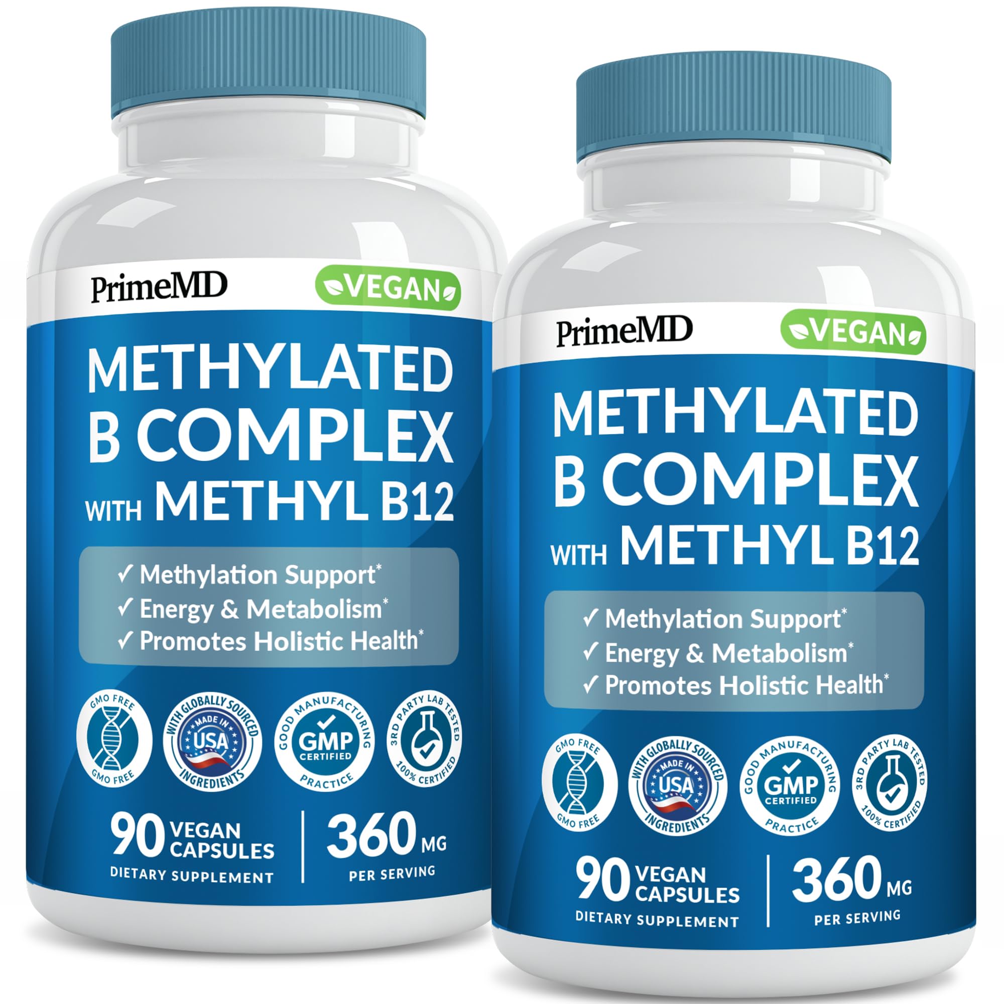 Foto 1 | Suplemento Primemd Methylated B Complex Con Metilfolato 1000 - Venta Internacional.
