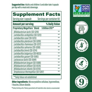 Foto 2 | Probióticos Megafood Megaflora Kids, 5 Mil Millones De Ufc, 60 Cápsulas - Venta Internacional.