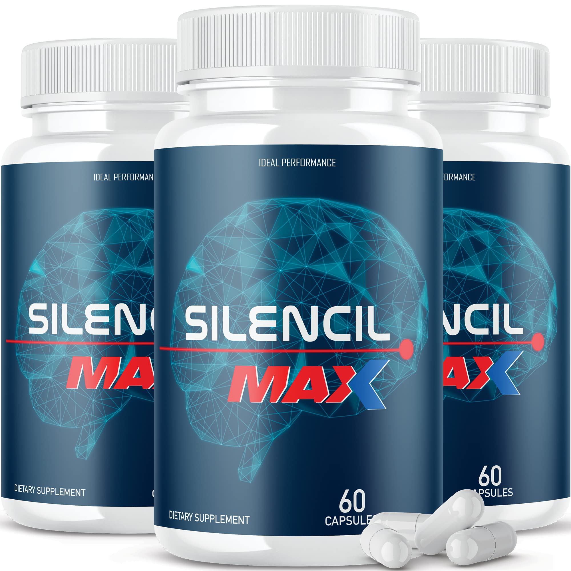 Foto 2 pulgar | Suplemento Ideal Performance Silencil Tinnitus Max 180 Cápsulas - Venta Internacional.