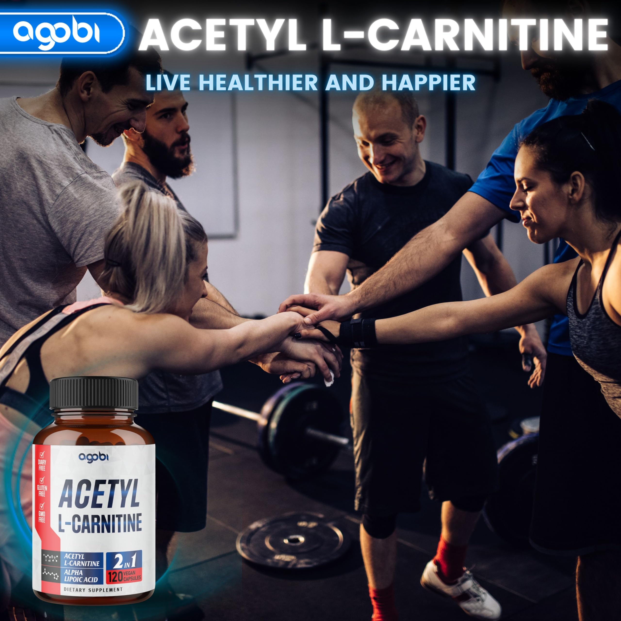 Foto 7 pulgar | Suplemento De Acetil L-carnitina Y Ácido Alfa Lipoico 1500 - Venta Internacional.