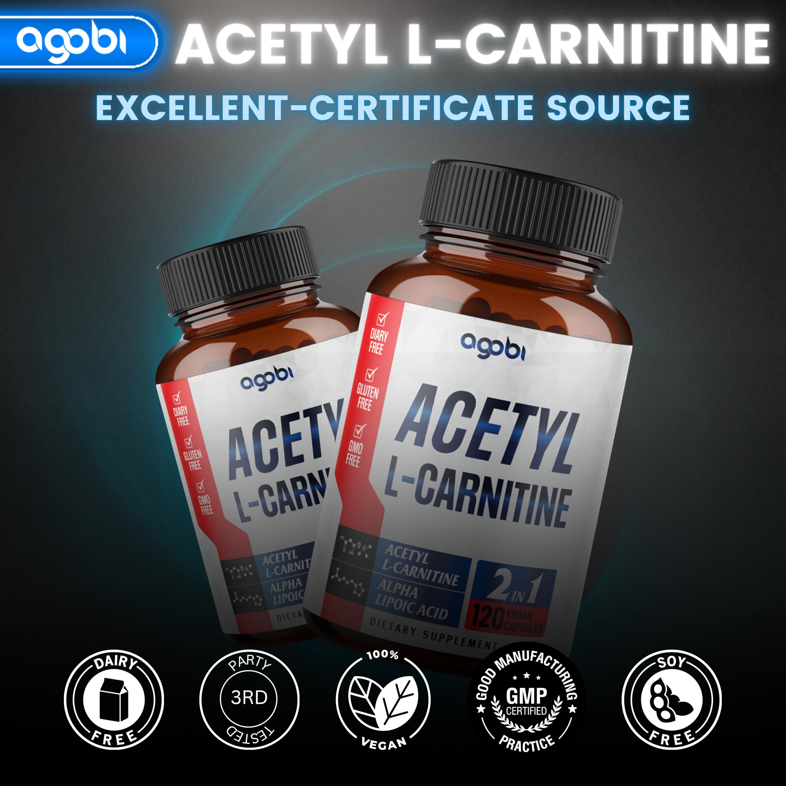 Foto 7 | Suplemento De Acetil L-carnitina Y Ácido Alfa Lipoico 1500 - Venta Internacional.