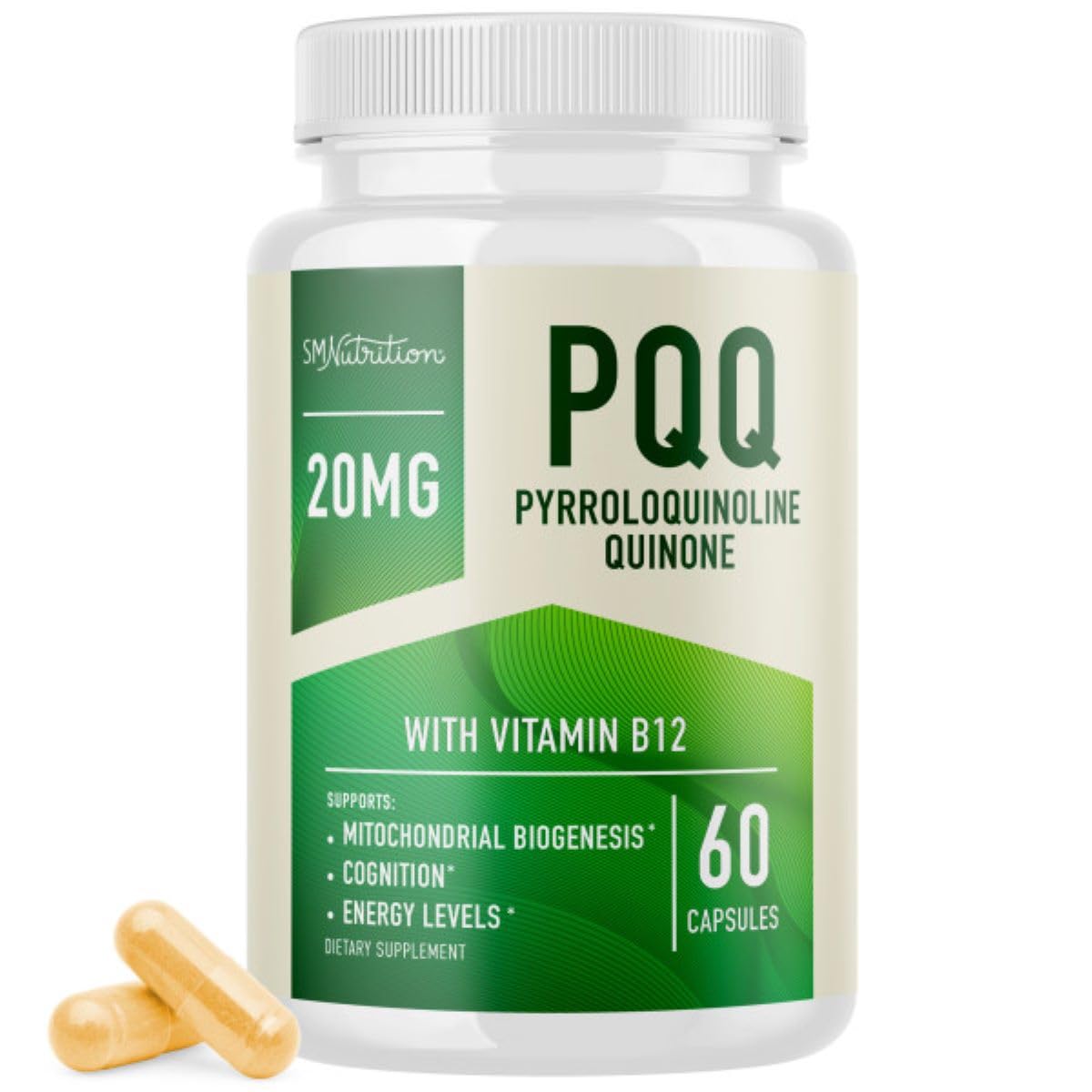 Foto 1 | Suplemento Smnutrition Pqq 20 Mg Con Coq10 Y Vitamina B12 60 Ca - Venta Internacional.