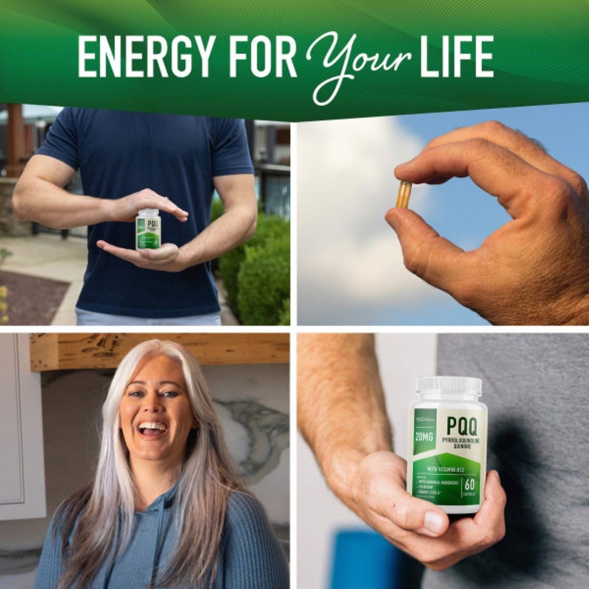Foto 8 pulgar | Suplemento Smnutrition Pqq 20 Mg Con Coq10 Y Vitamina B12 60 Ca - Venta Internacional.