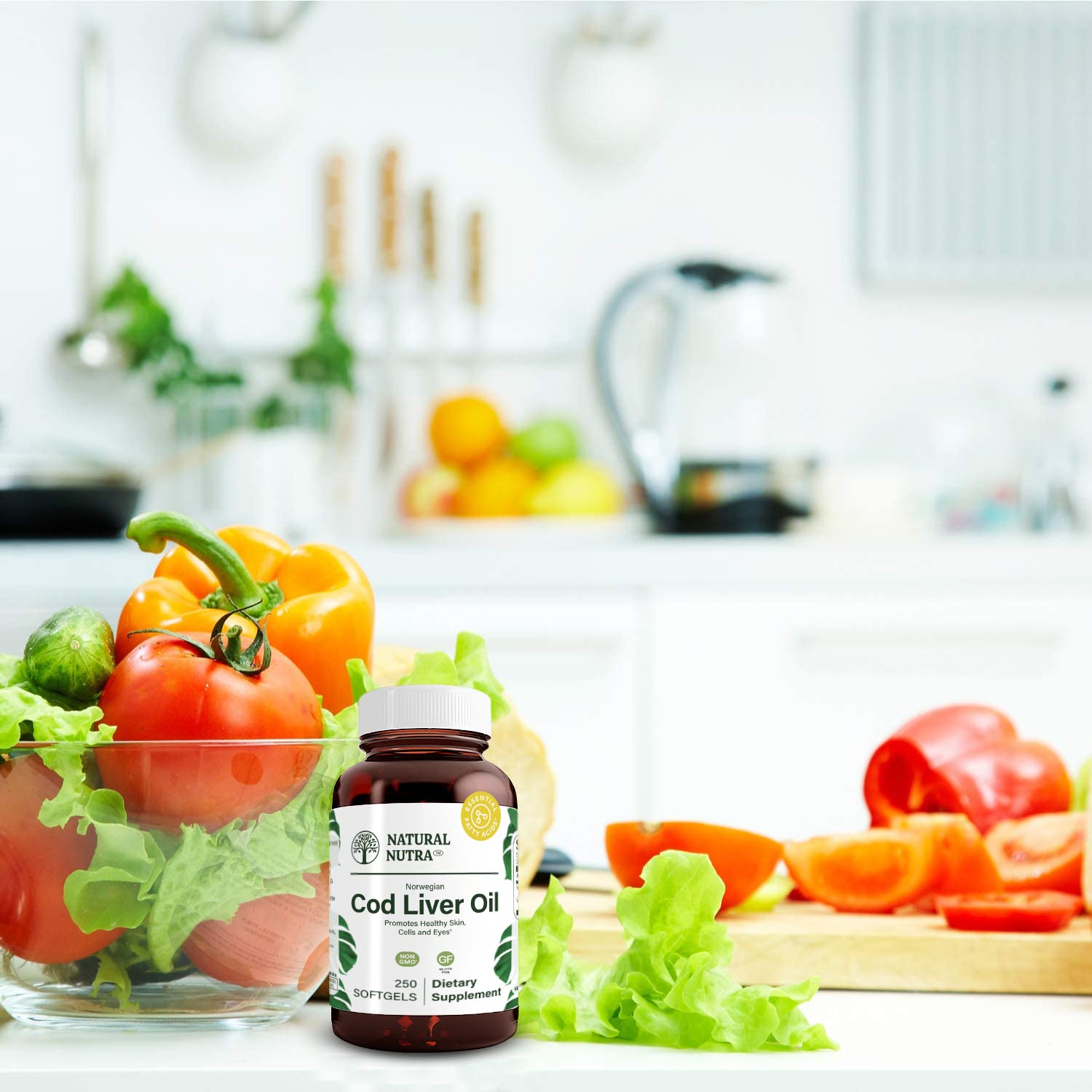 Foto 6 pulgar | Suplemento Natural De Aceite De Hígado De Bacalao Noruego Nutra, 250 Cápsulas Blandas - Venta Internacional.