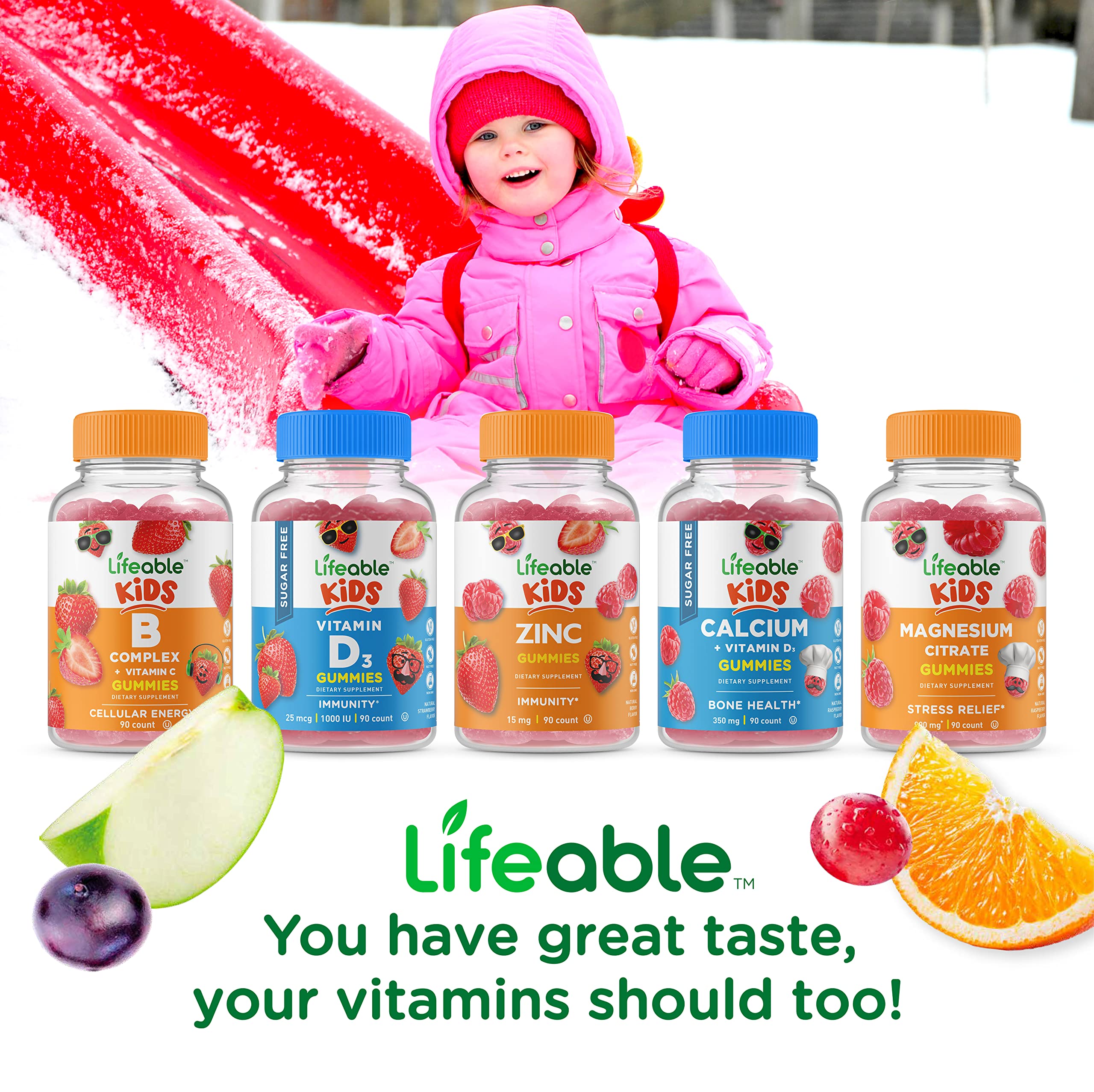 Foto 6 pulgar | Suplemento De Vitamina C Lifeable, Sin Azúcar, 250 Mg, 90 Gomitas Para Niños - Venta Internacional.