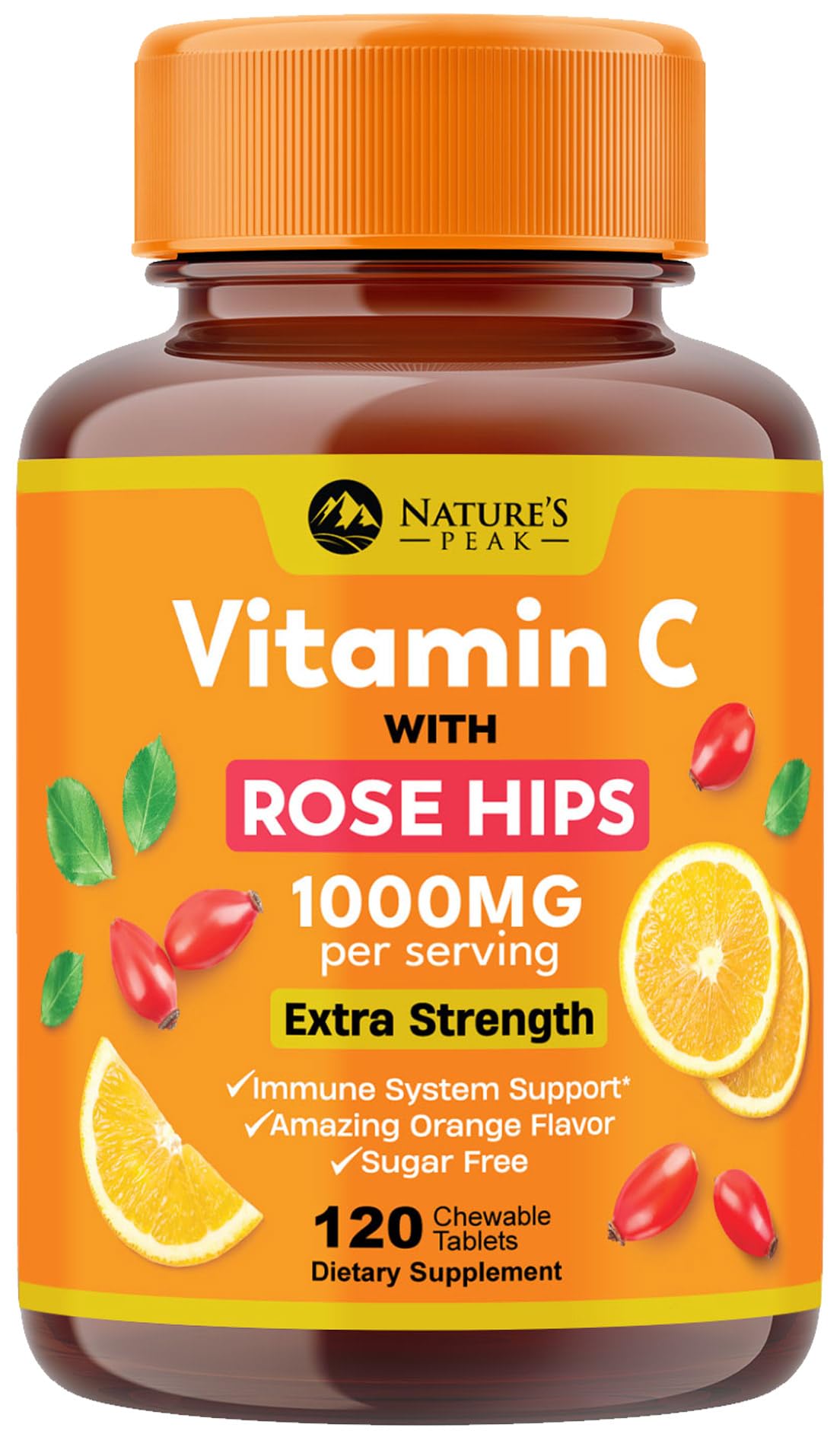 Foto 2 pulgar | Suplemento De Vitamina C Nature's Peak 1000 Mg Con Rosa Mosqueta 120 Tabletas - Venta Internacional.