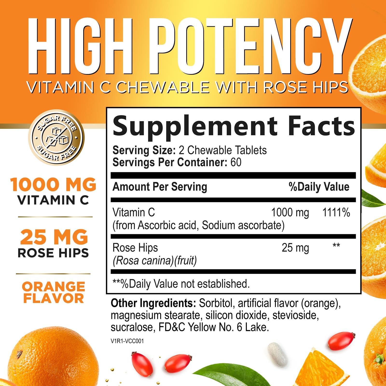 Foto 2 | Suplemento De Vitamina C Nature's Peak 1000 Mg Con Rosa Mosqueta 120 Tabletas - Venta Internacional.
