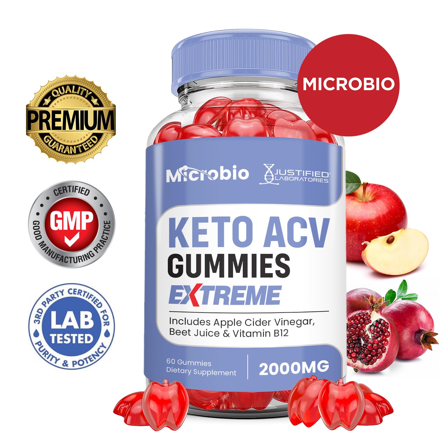 Foto 3 pulgar | Gomitas Microbio Keto Acv Extreme De 2000 Mg Con Vitamina B12, 180 Unidades (paquete De 3 Unidades) - Venta Internacio