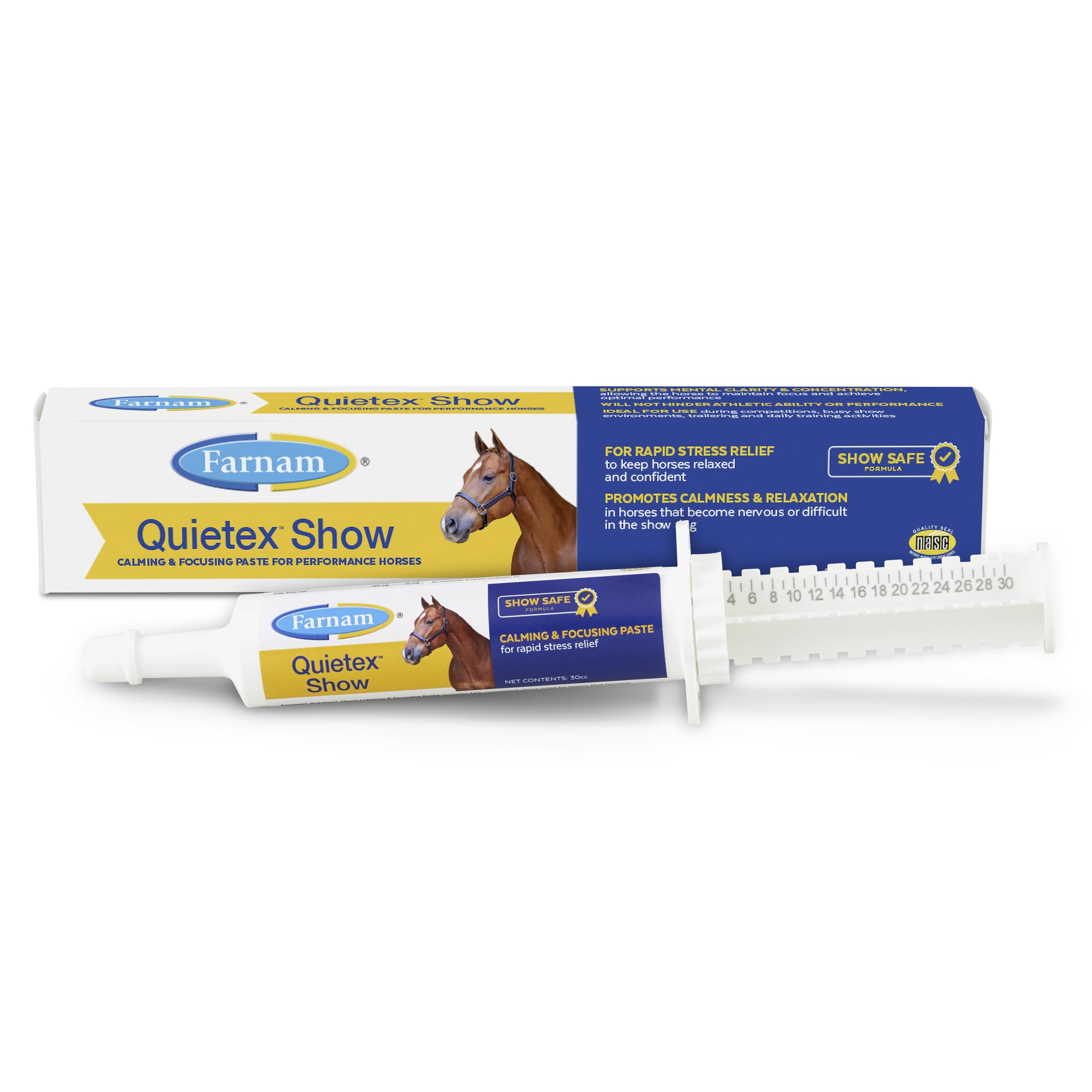 Foto 2 pulgar | Pasta Calmante Y Concentradora Farnam Quietex Show Para Caballos, 30 Ml - Venta Internacional.