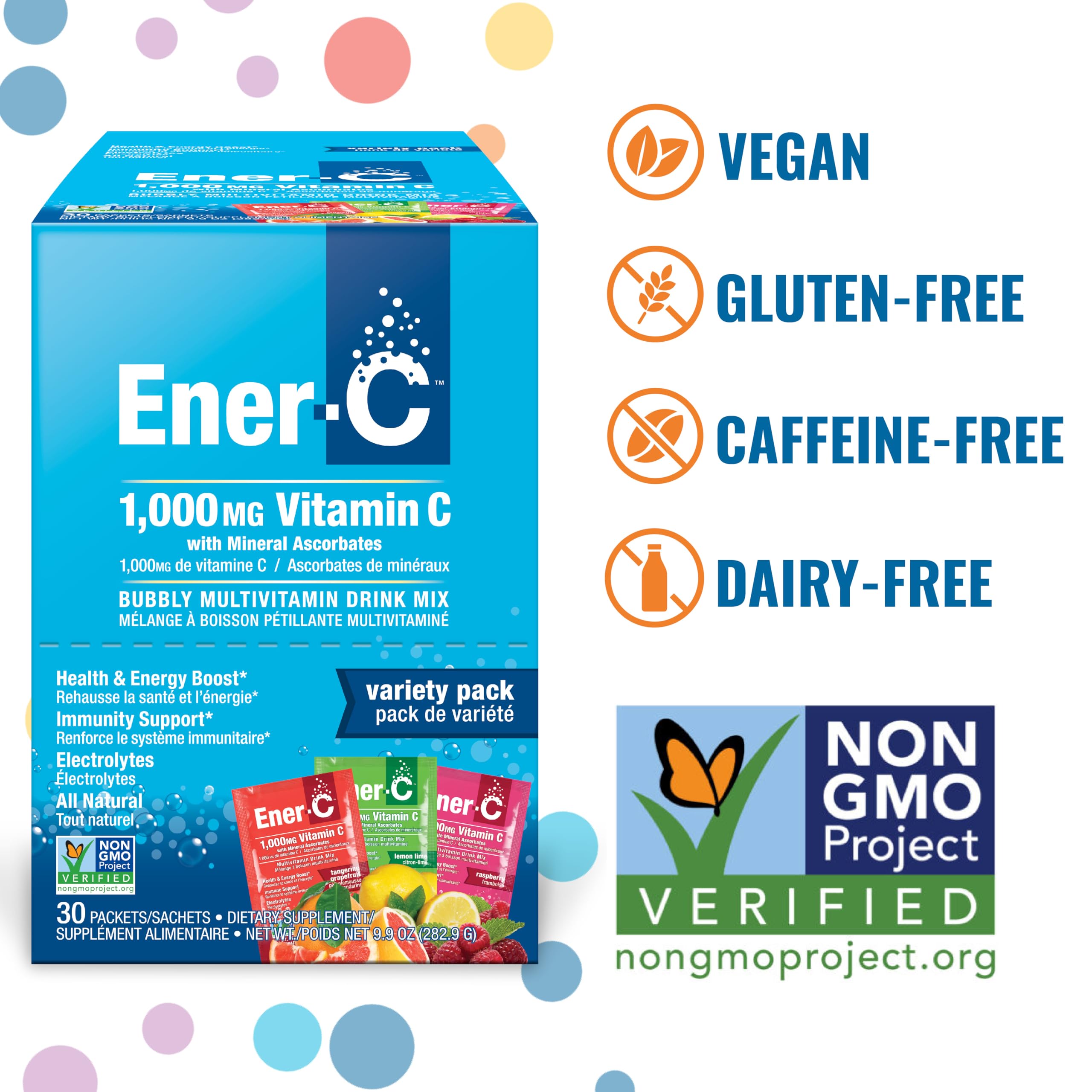 Foto 2 | Mezcla de Bebidas Multivitamínicas Ener-C paquete Variado de 30 Unidades - Venta Internacional