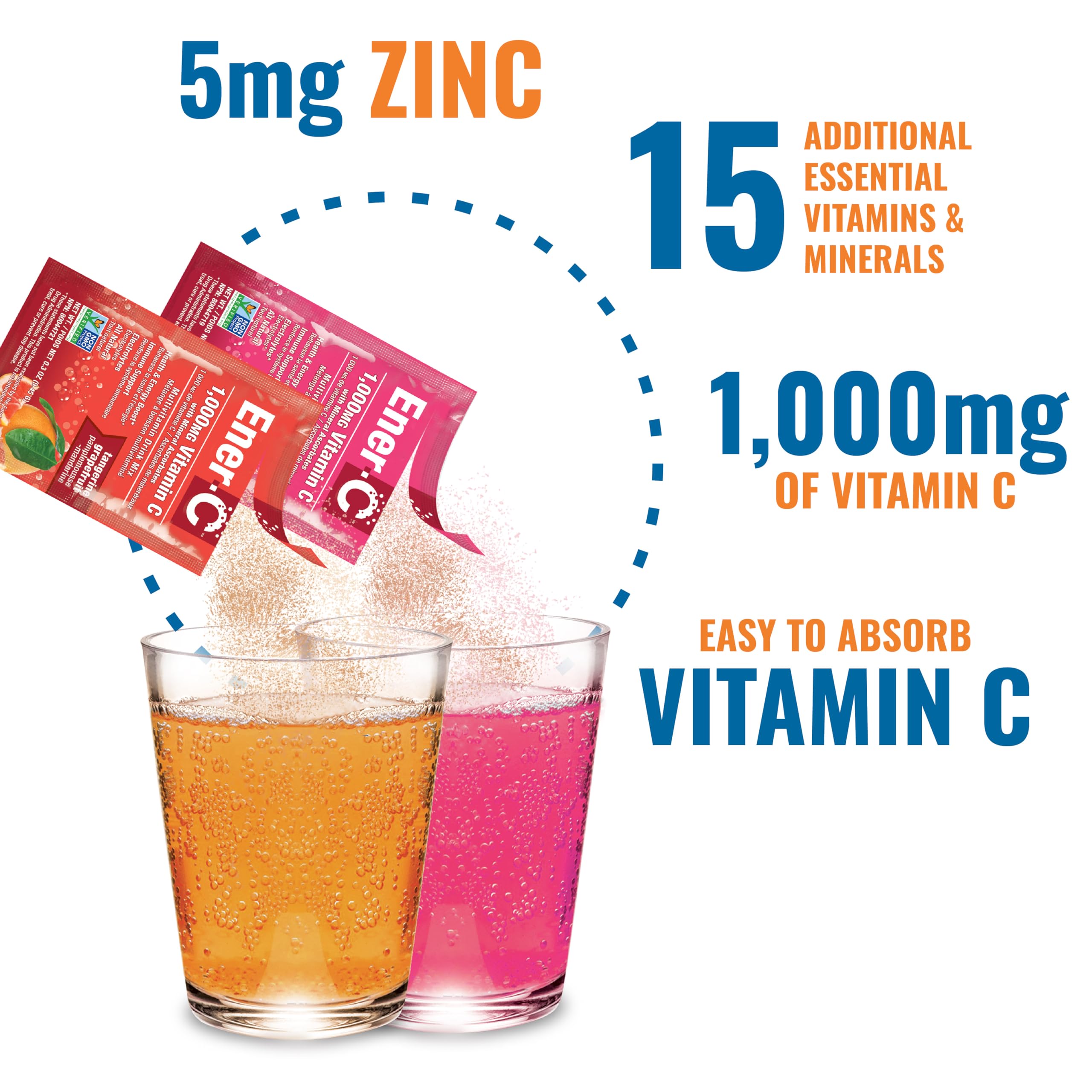Foto 5 pulgar | Mezcla de Bebidas Multivitamínicas Ener-C paquete Variado de 30 Unidades - Venta Internacional