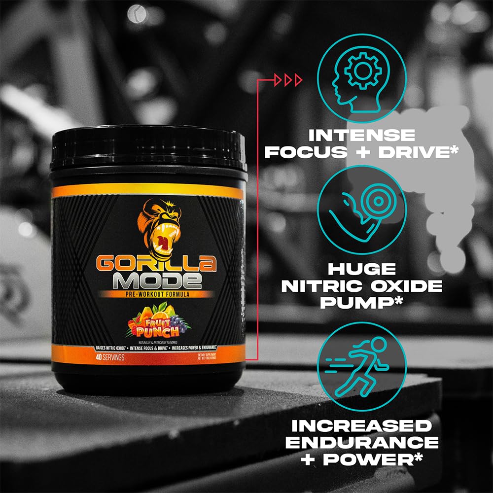 Foto 3 pulgar | Suplemento Alimenticio Gorilla Mind Gorilla Mode 796 G con L-citrulina - Venta Internacional