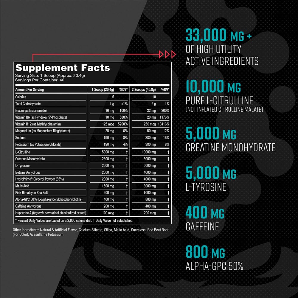 Foto 6 pulgar | Suplemento Alimenticio Gorilla Mind Gorilla Mode 796 G con L-citrulina - Venta Internacional