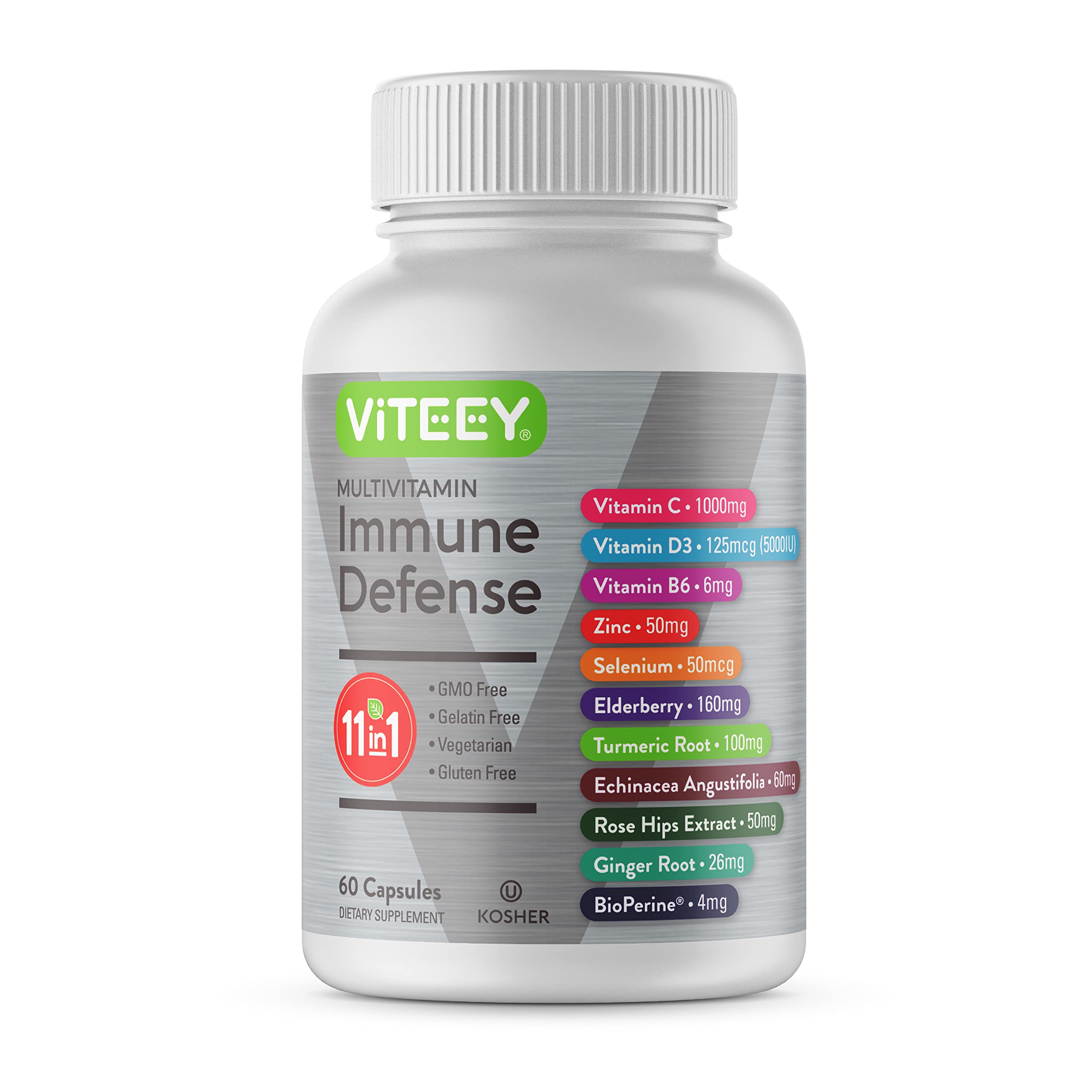 Foto 2 pulgar | Suplemento Multivitamínico Viteey 1 En 1 Para Defensa Inmunológica, 60 Cápsulas - Venta Internacional.