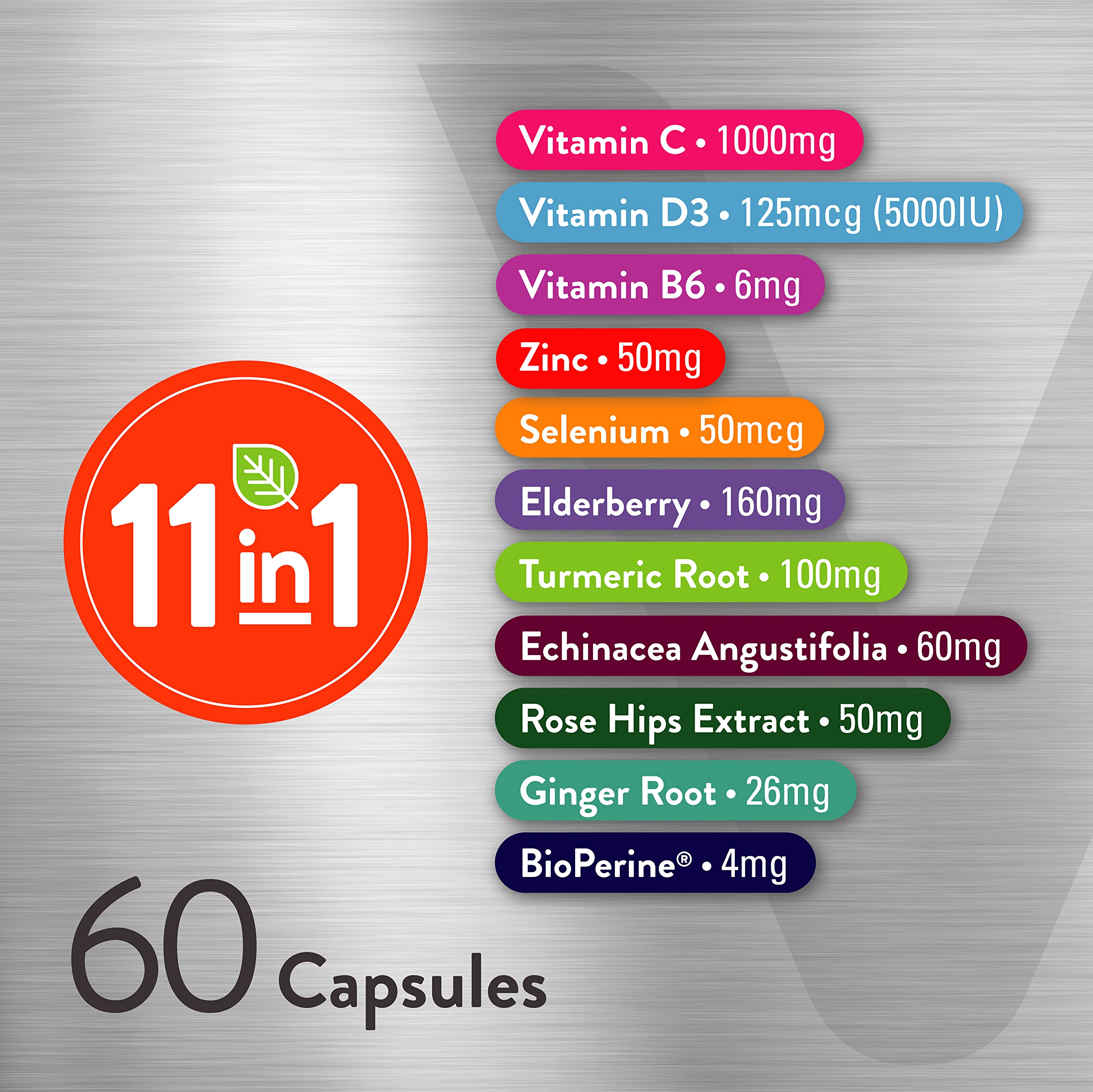 Foto 6 pulgar | Suplemento Multivitamínico Viteey 1 En 1 Para Defensa Inmunológica, 60 Cápsulas - Venta Internacional.
