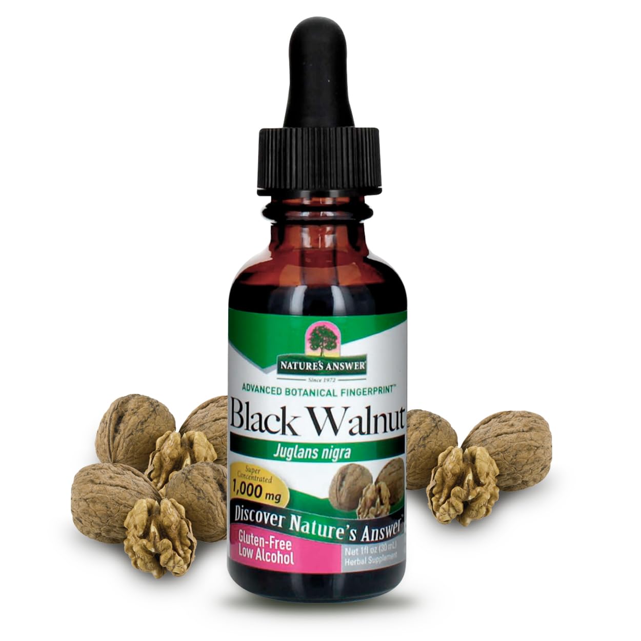 Foto 1 | Suplemento De Extracto De Nuez Negra De Nature's Answer, 30 Ml, 1000 Mg - Venta Internacional.