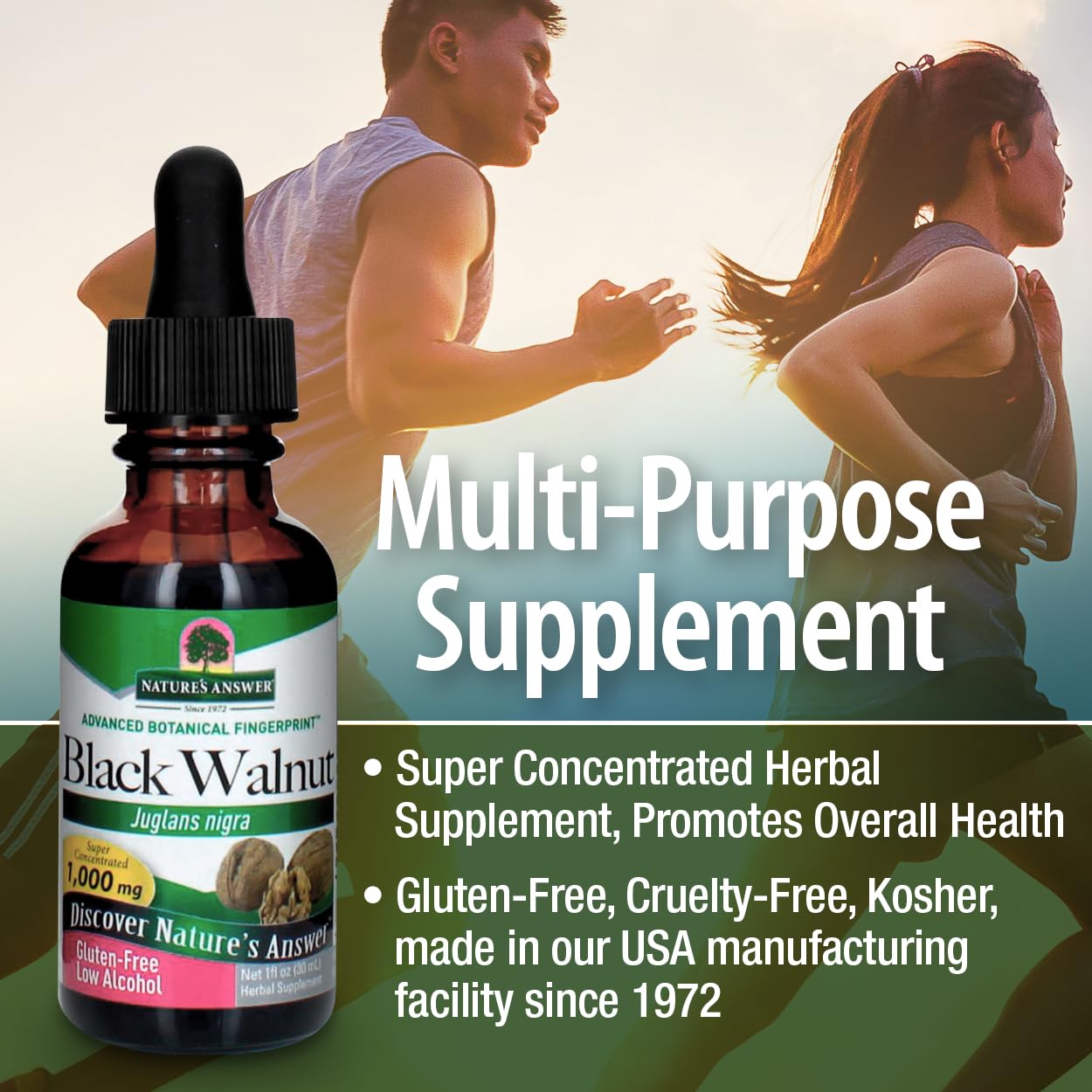 Foto 4 pulgar | Suplemento De Extracto De Nuez Negra De Nature's Answer, 30 Ml, 1000 Mg - Venta Internacional.