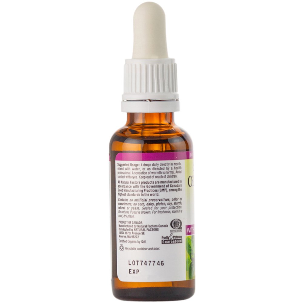 Foto 6 pulgar | Suplemento Herbal Natural Factors, Aceite De Orégano, 96 Ml - Venta Internacional.