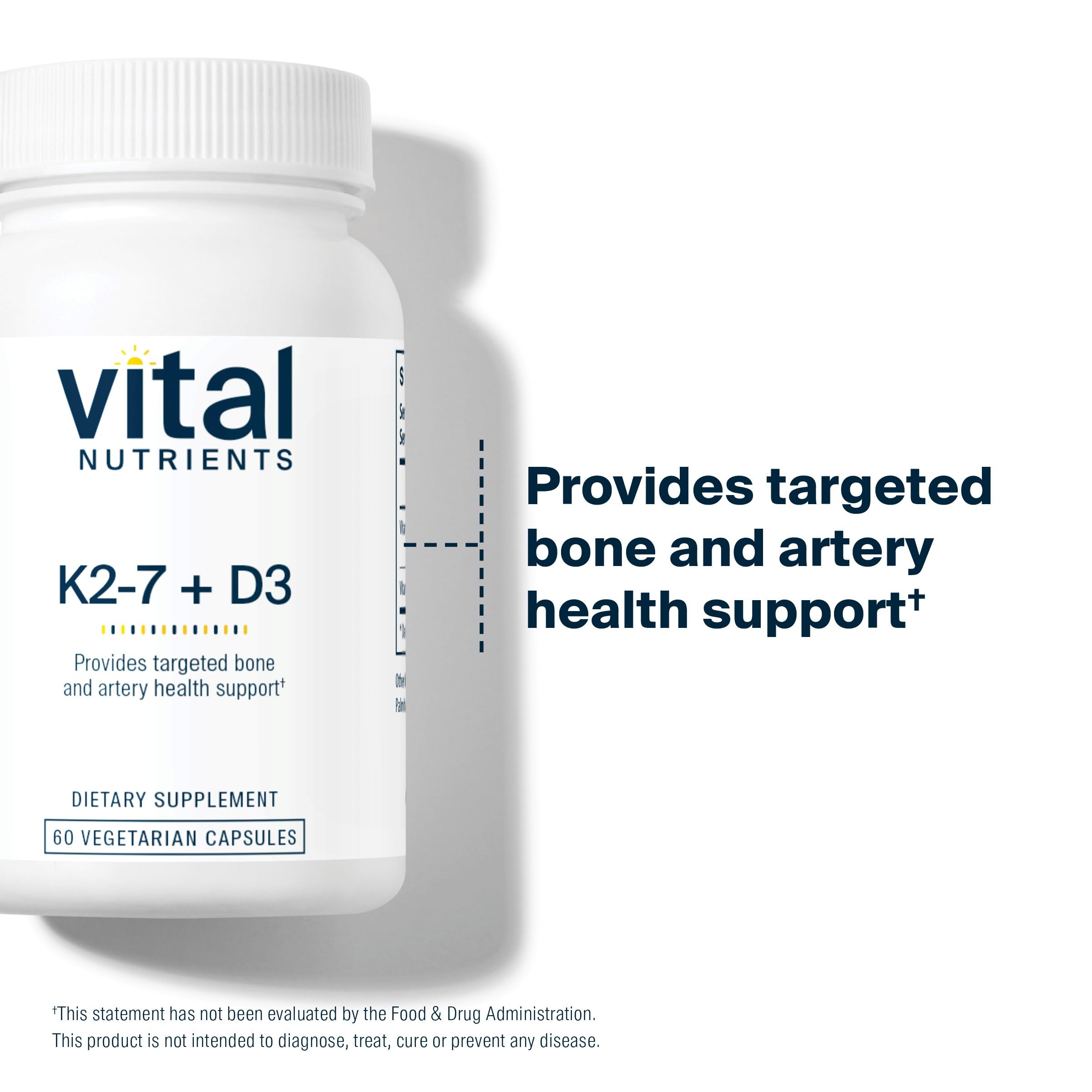 Foto 3 | Suplemento Vitamina D3+ K2 de Vital Nutrients 2000 Ui 60 Cápsulas - Venta Internacional