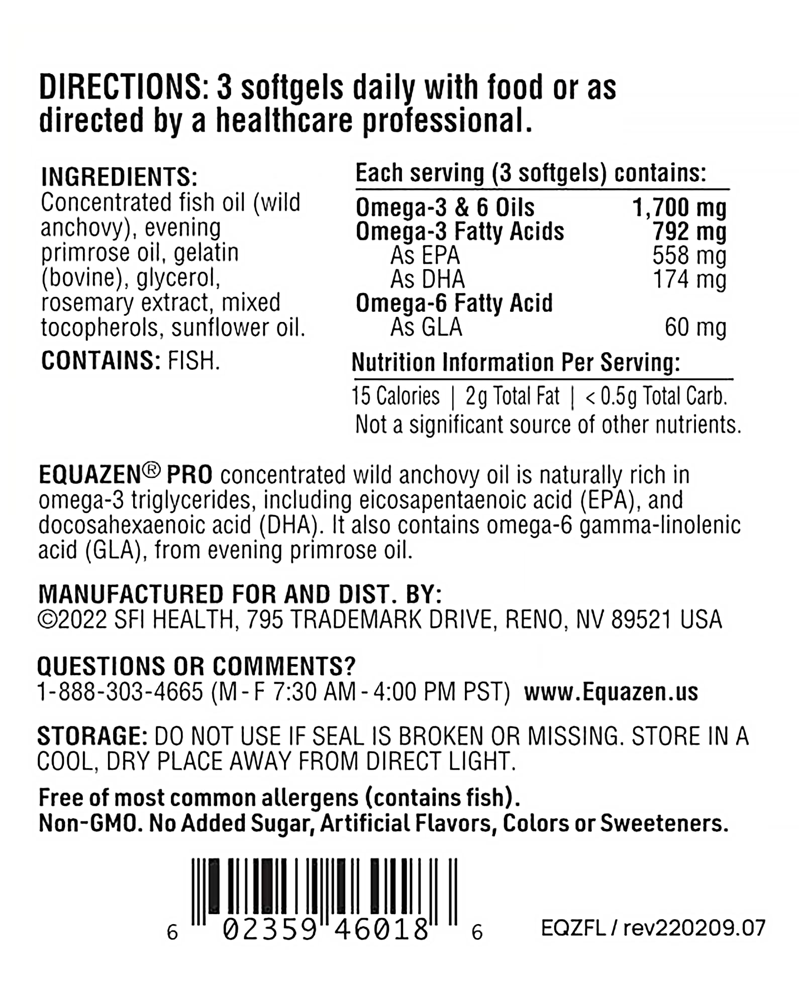 Foto 7 pulgar | Suplemento Equazen Pro Sfi Health Omega 6 Y Omega 3 Para Niños - Venta Internacional.
